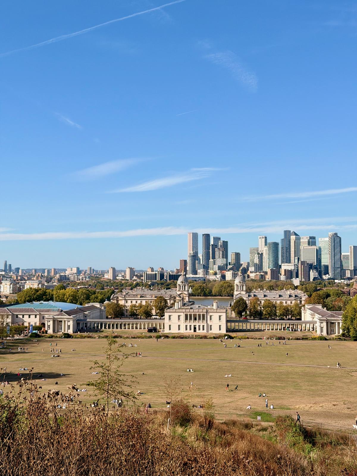 The view from Greenwich Observatory