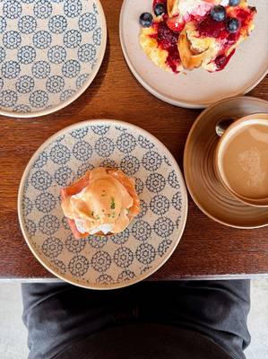 French toast and egg benedict