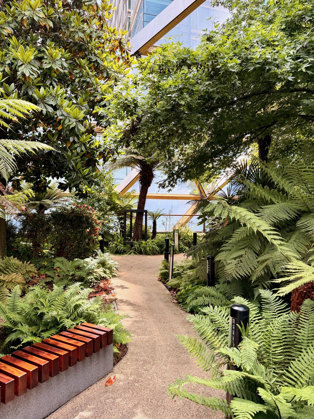 The garden on top of the station