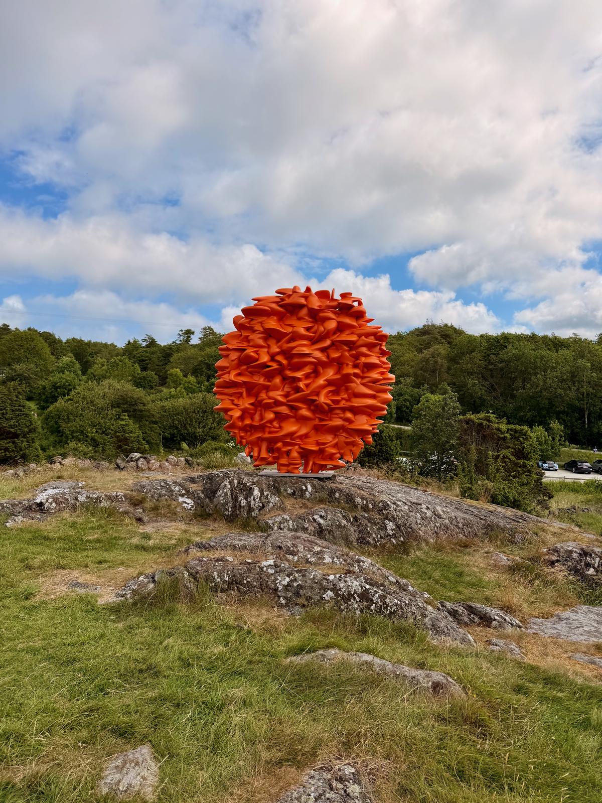 Orange sculpture