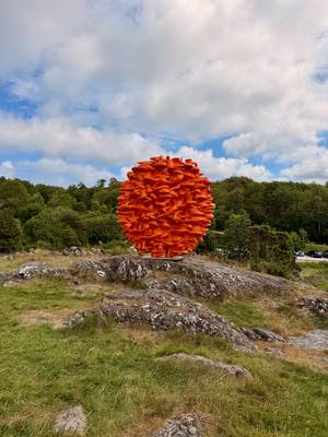 Orange sculpture
