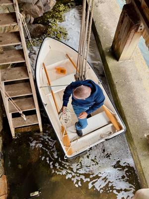 My boat from above