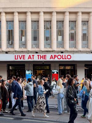 “Live at the Apollo” sign outside the Hammersmith Apollo