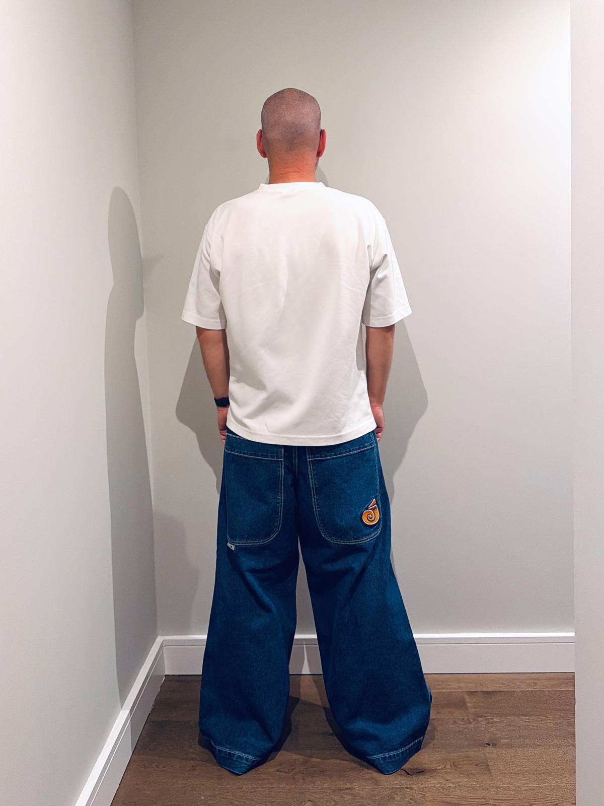 Me wearing JNCO 101 Twin Cannon (from the back)