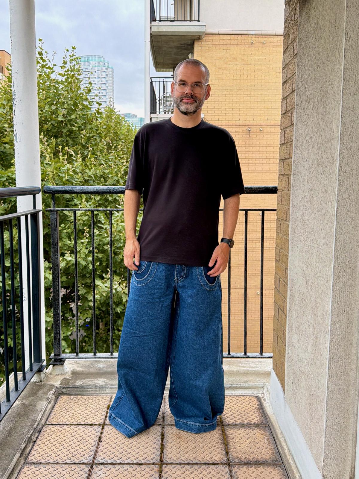 Me wearing JNCO Rhino (from the front)